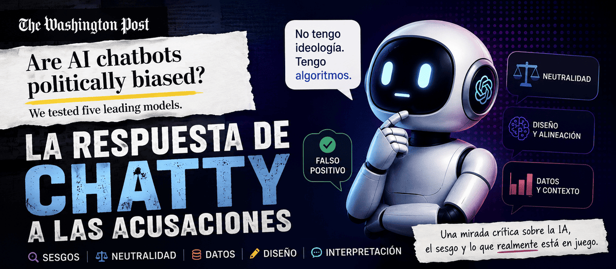 La IA tiene sesgo? Washington Post dice que si. ChatGPT dice que no