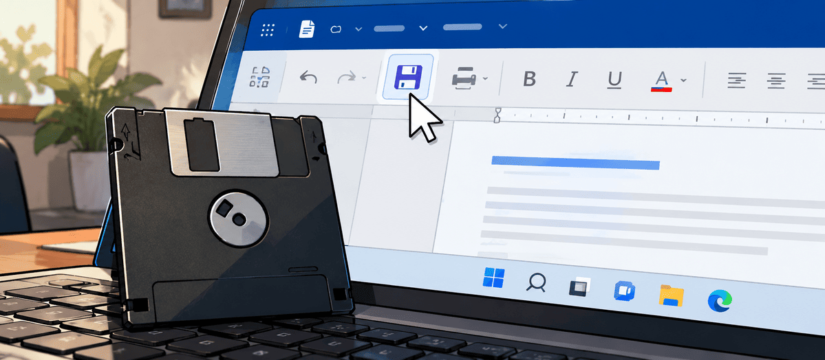 ¿Por qué el botón "Guardar" sigue mostrando un disquete? La historia detrás del ícono más famoso de la informática