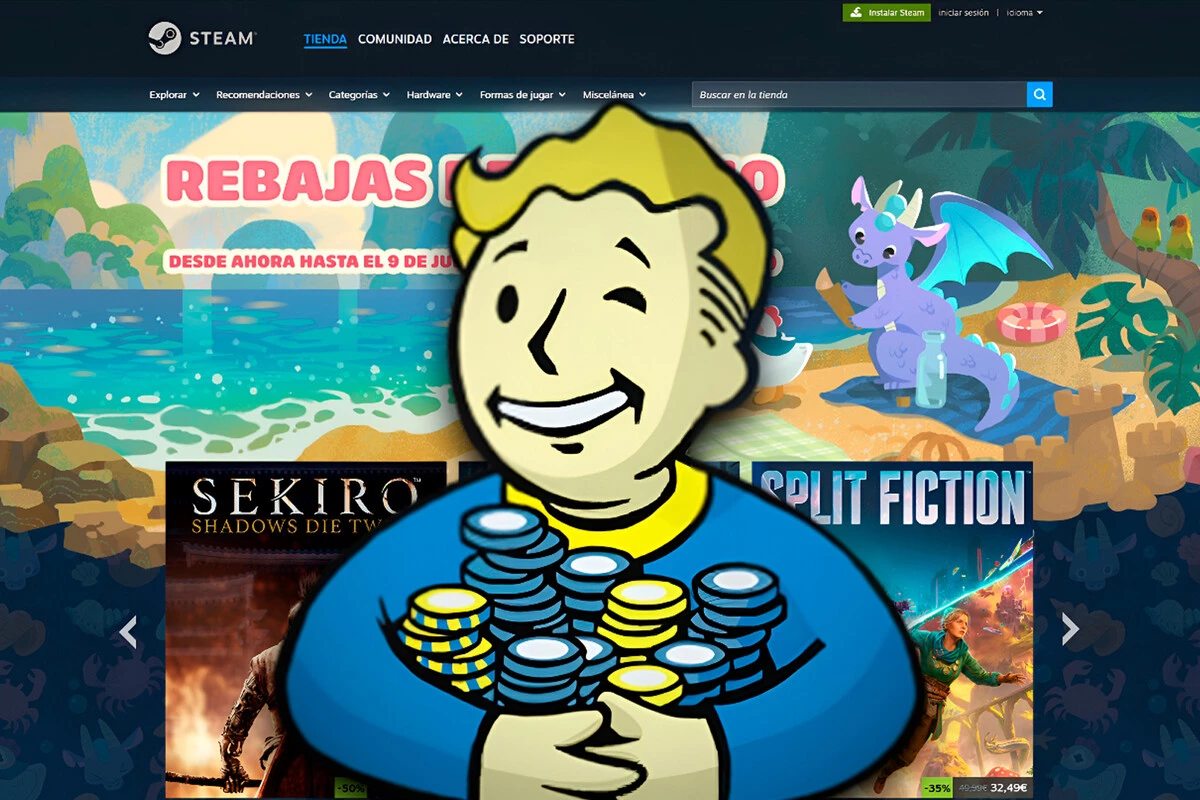 Hay un simulador de rebajas de Steam en el que puedes comprar todo lo que quieras porque es mentira
